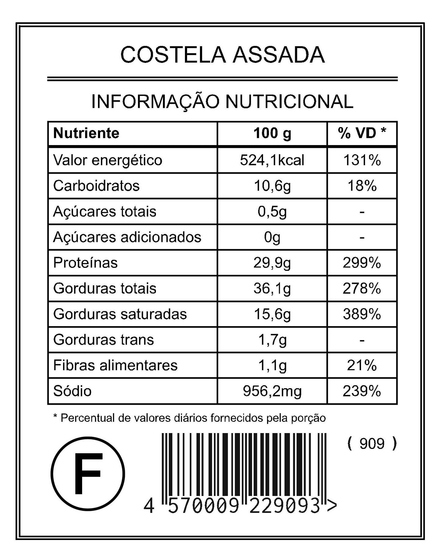 Costela Assada "Família"