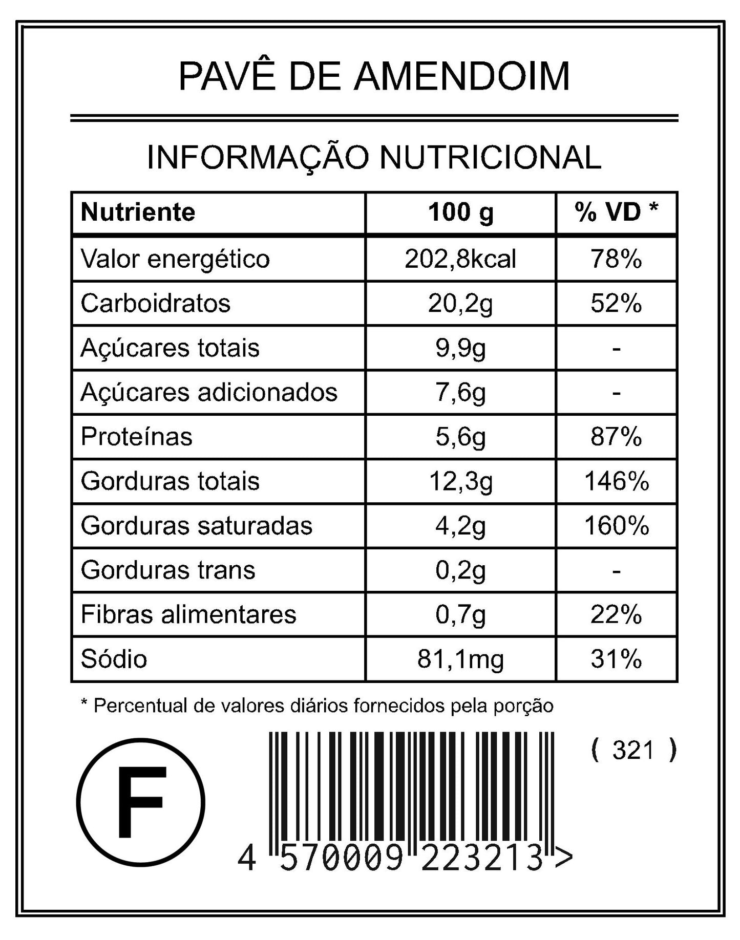 「ミディアム」ピーナッツパヴェ