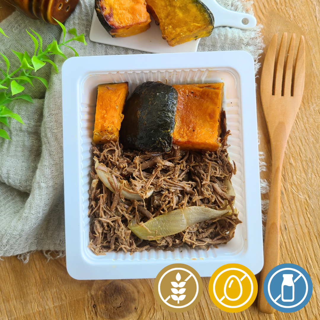 Carne Desfiada Acebolada "Mistura Unitária" - Saúde e Sabor
