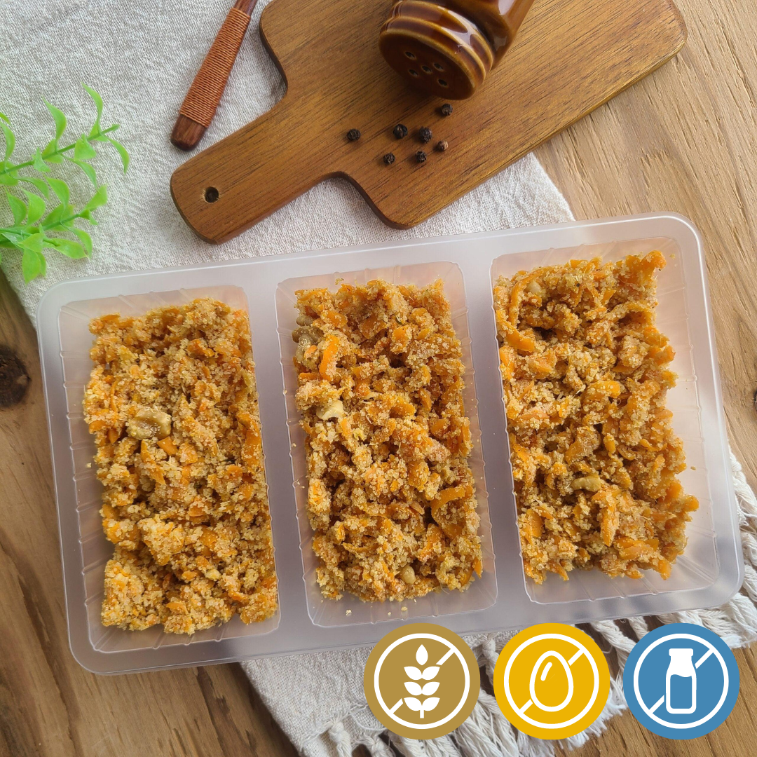 Farofa de Cenoura com Nozes (3 Porções) - Saúde e Sabor