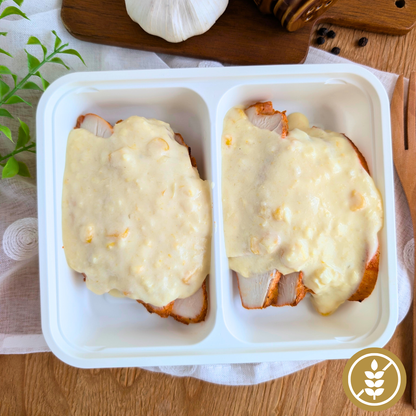 Filé de Frango com Creme de Milho “Mistura Dupla”