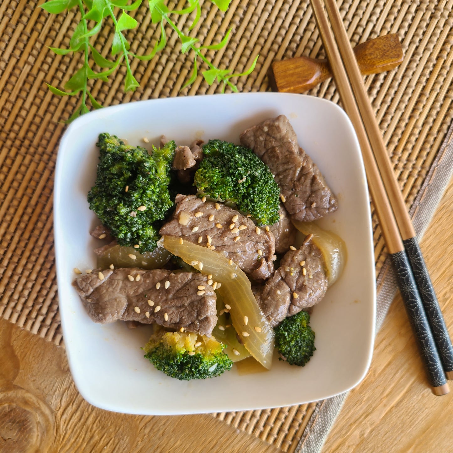 Carne com Brócolis Oriental "Mistura Unitária"