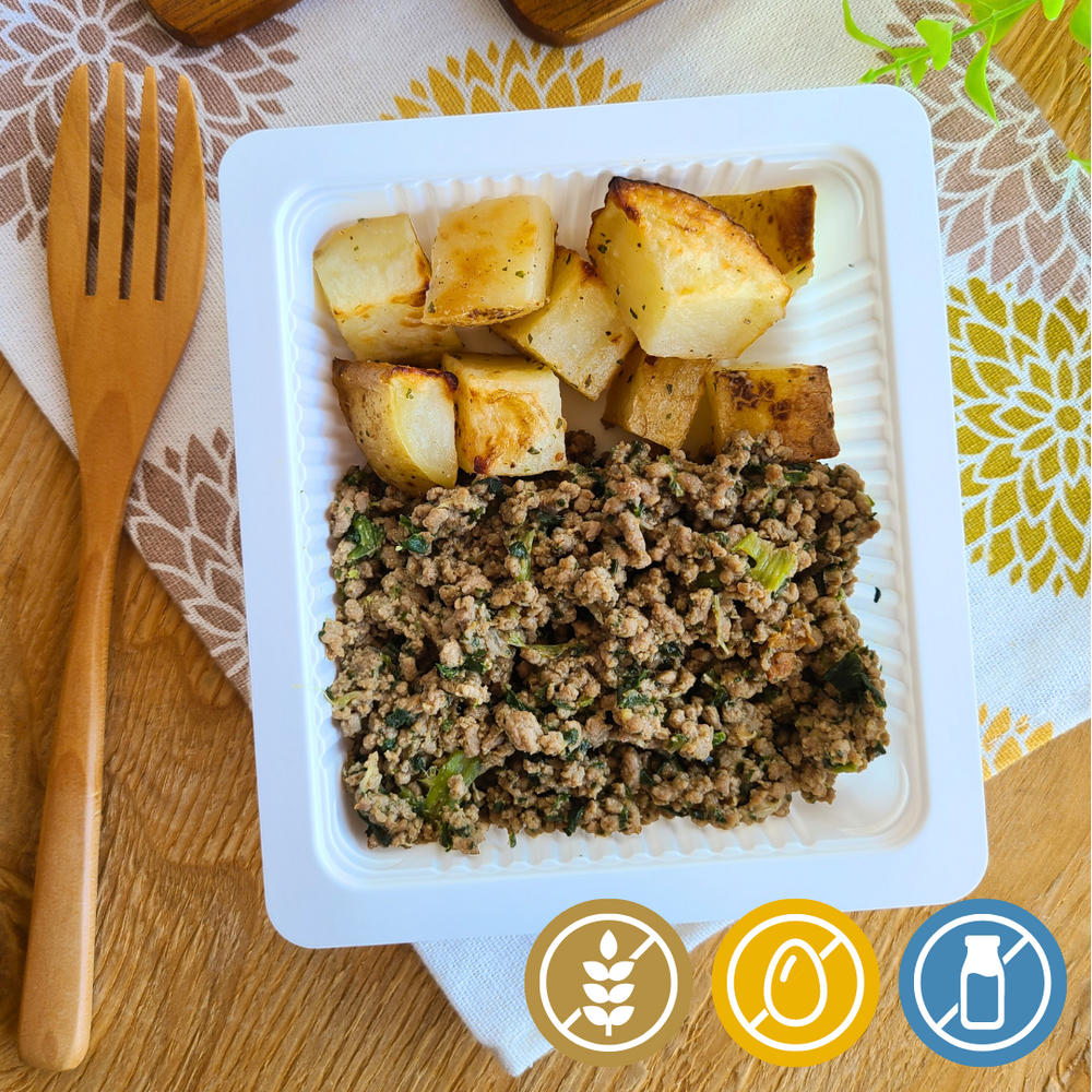 Carne Moída com Batata Assada "Mistura Unitária"