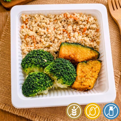 Frango com Brócolis e Kabocha "Mistura Unitária"