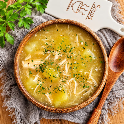 Sopa de Batata Doce com Frango