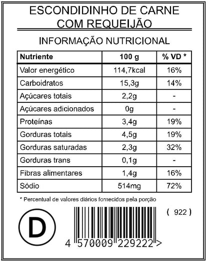 Escondidinho de Carne com Requeijão “Mistura Dupla”