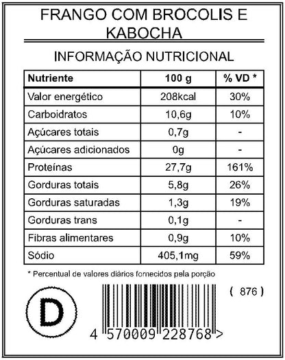 Frango com Brócolis e Kabocha "Mistura Dupla"