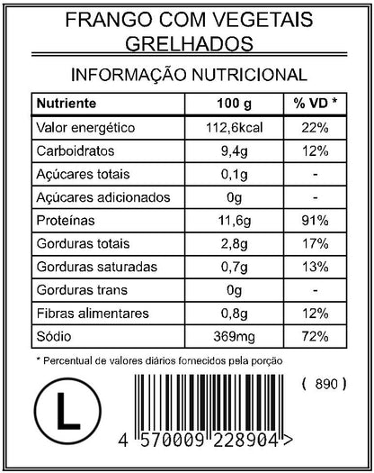 Frango com Vegetais Grelhados "L"