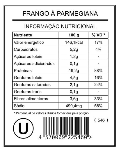 Frango à Parmegiana "Mistura Unitária"