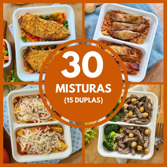 Pacote 15 Misturas Duplas (30 misturas de 150g)