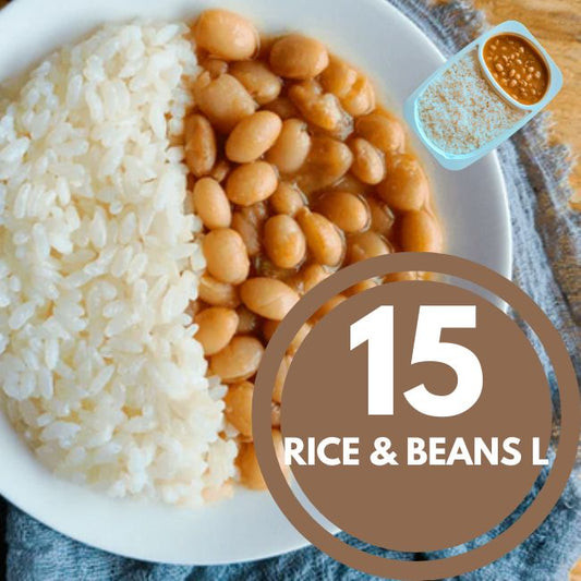 Pacote 15 Arroz Branco + Feijão Carioca L