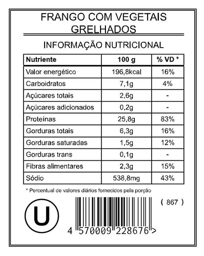 Frango com Vegetais Grelhados “Mistura Unitária”