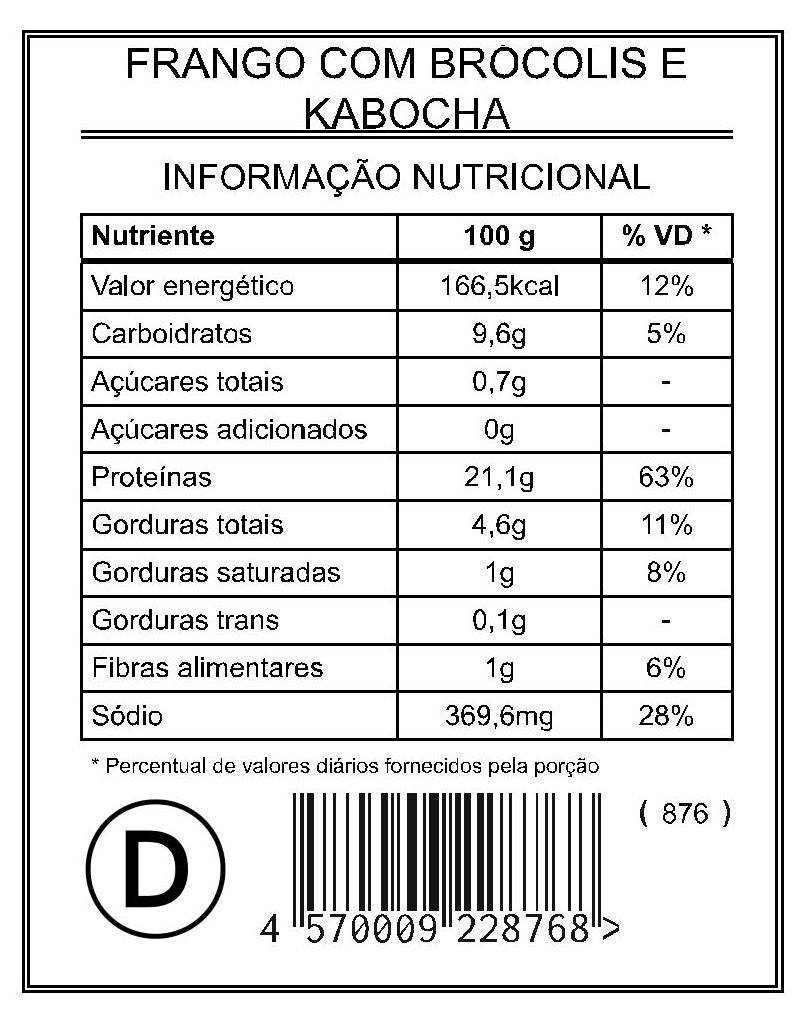 Frango com Brócolis e Kabocha "Mistura Dupla"
