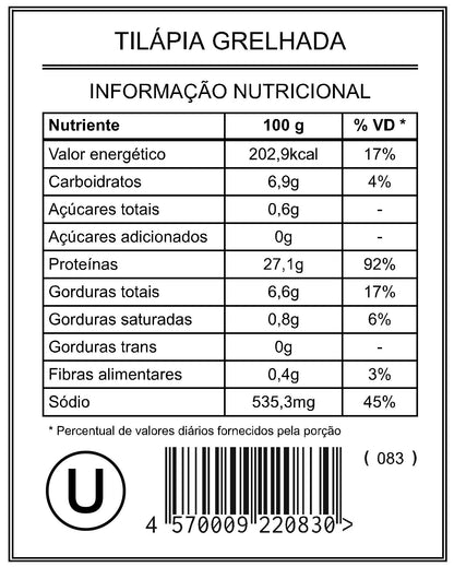 Tilápia Grelhada "Mistura Unitária"