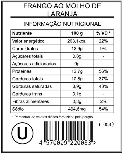 Frango ao Molho de Laranja "Mistura Unitária"