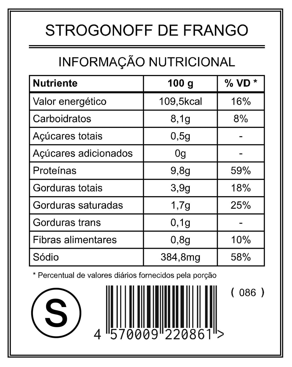 Strogonoff de Frango "S"