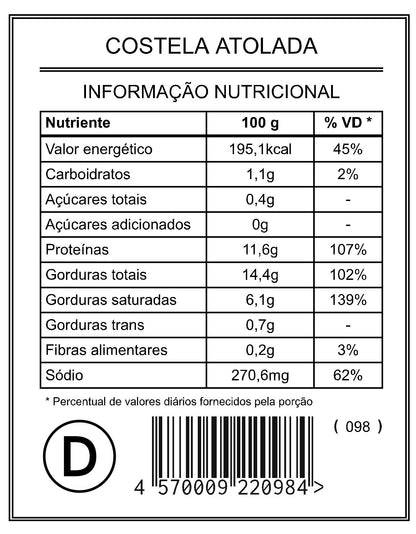 Costela Atolada "Mistura Dupla"