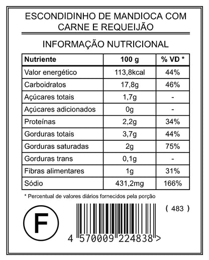 Escondidinho de Mandioca com Carne e Requeijão “Família”