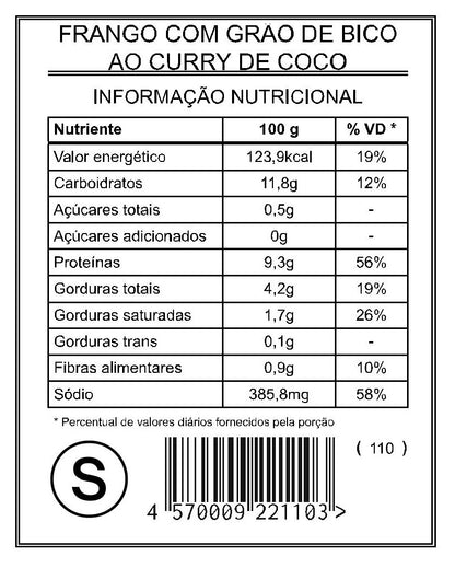 Frango com Grão de Bico ao Curry de Coco "S"