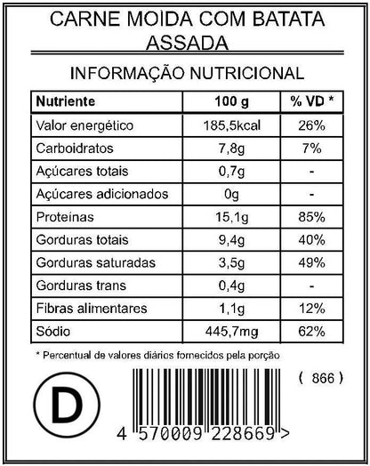 Carne Moída com Batata Assada "Mistura Dupla" - Saúde e Sabor