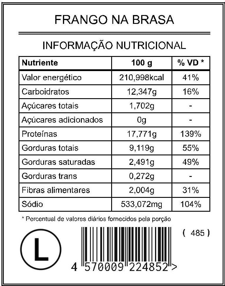 Frango na Brasa "L" - Saúde e Sabor