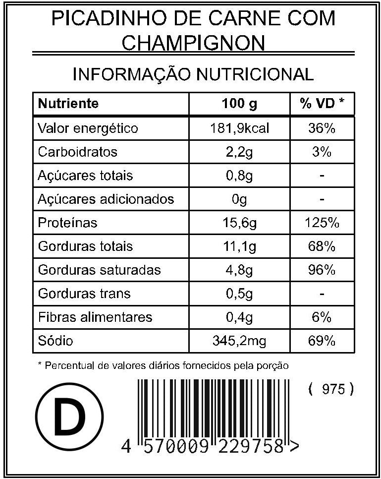 Picadinho de Carne com Champignon "Mistura Dupla" - Saúde e Sabor