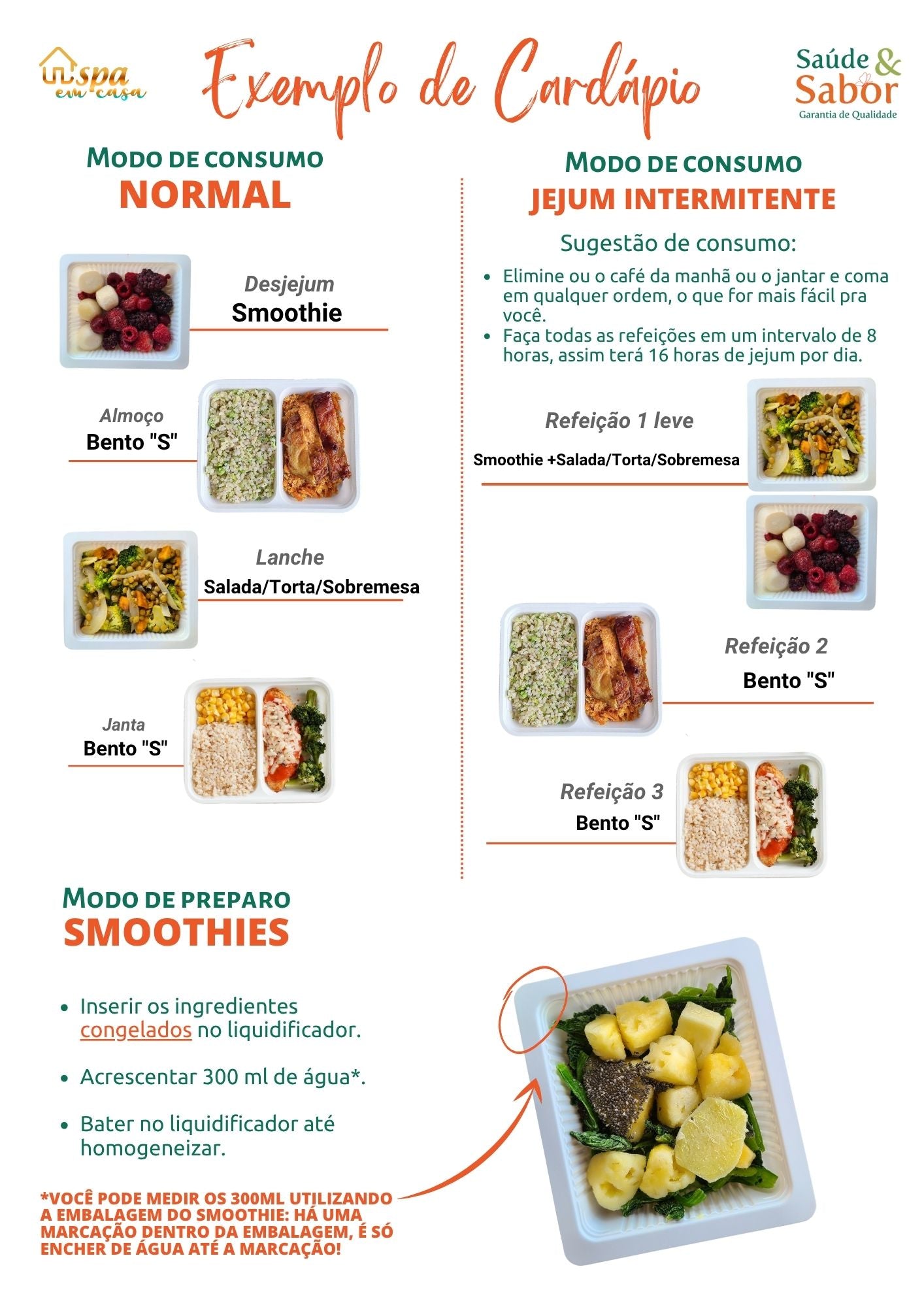 Pacote Spa em Casa 1200 kcal